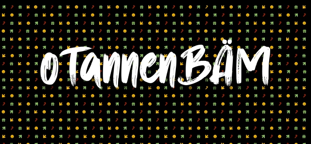 oTannenBÄM Grafik mit Schriftzug
